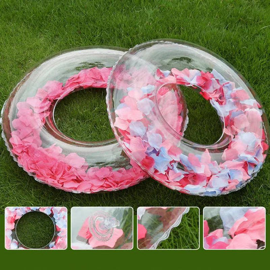 Children's Adult Swim Ring Underarm Ring Girl Girl Sitting on The Lifebuoy Thicker Send Foot on The Air Pump