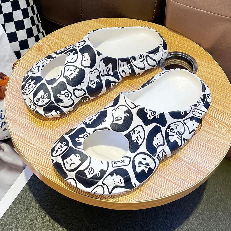 Women's Summer Outer Wear Baotou Version Slippers Flat Bottom Casual Deodorant Non-slip Light Comfortable Sandals and Slippers