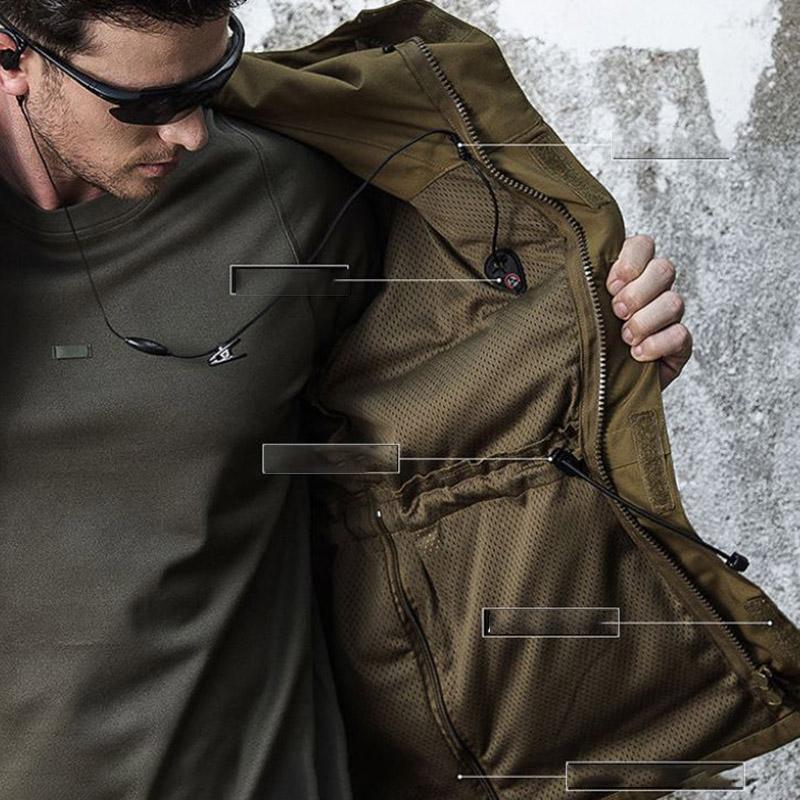 Outdoor Winter Jacket Tactical Jacket Soft Shell Camouflage Suit Mountaineering Ski Suit Plus Velvet Windproof and Waterproof