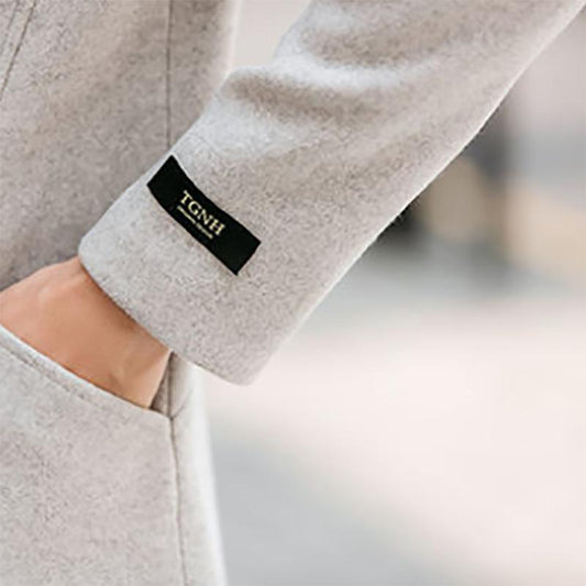 Autumn and Winter Slim Mid-length Windbreaker Men's Plus Cotton Thick Coat Men's Jacket