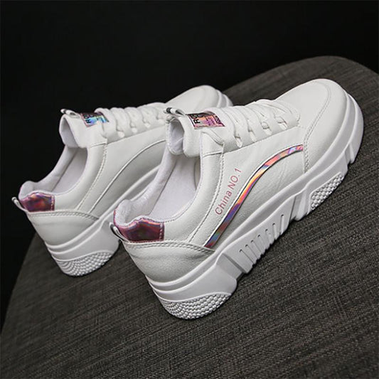 Korean Version of The Female Student Clearance Sports Shoes All-match Fashion Platform Shoes Military Training Running Shoes