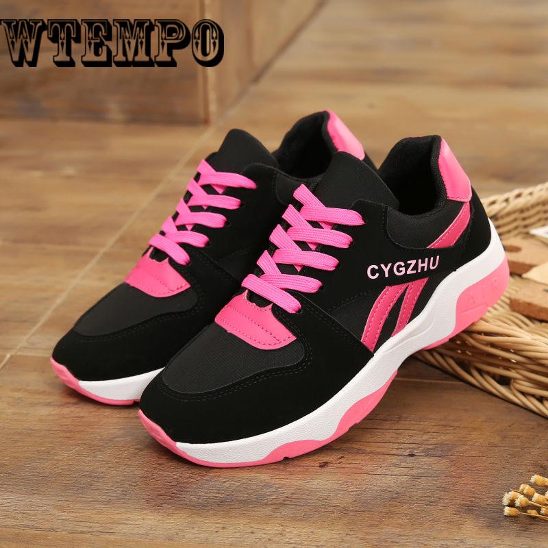 Women Chunky Sneakers Fashion Women Shoes Lace Up Vulcanize Shoes Womens Trainers Casual Shoes