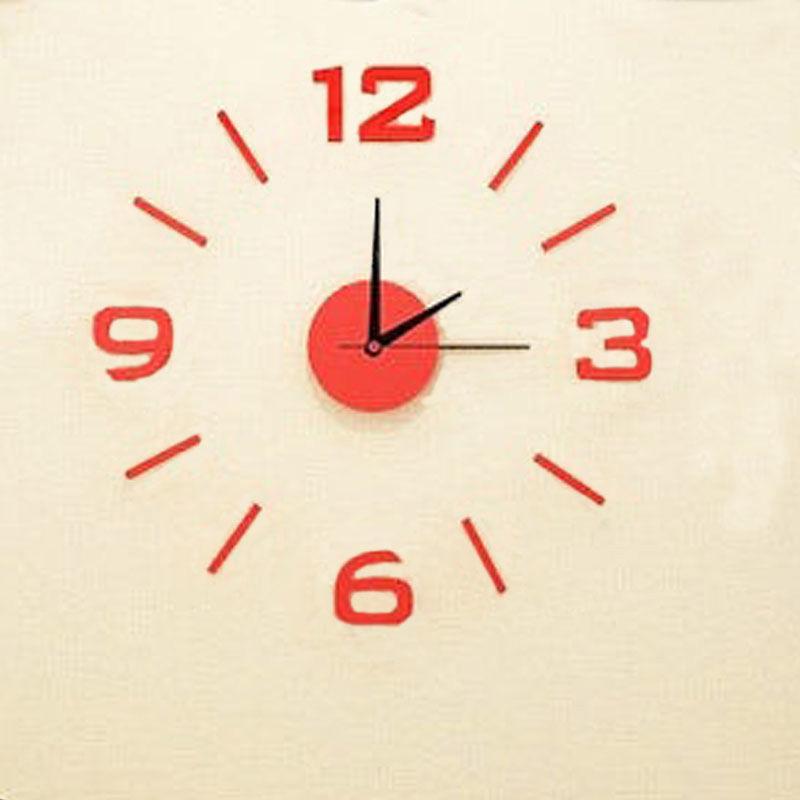 Creative DIY Digital Wall Clock Modern Minimalist Mute Clock Living Room Bedroom Wall Stickers Mirror Clock