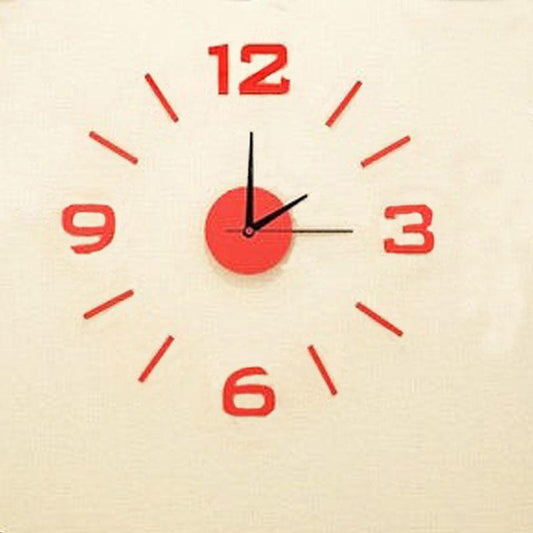 Creative DIY Digital Wall Clock Modern Minimalist Mute Clock Living Room Bedroom Wall Stickers Mirror Clock