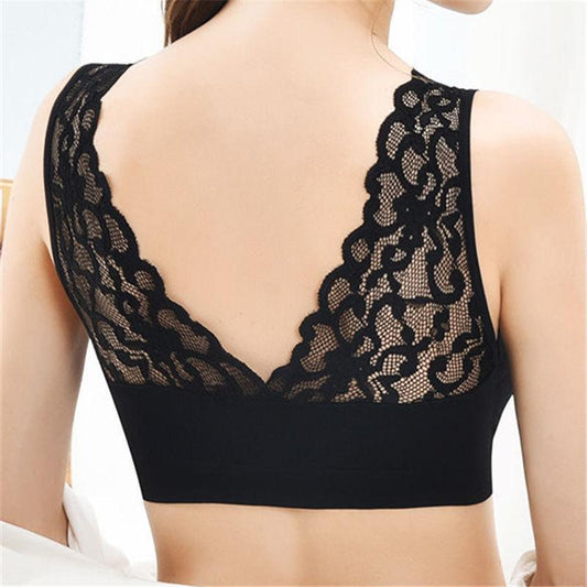 Lace Underwear Women's Tube Top Without Steel Ring Gathers Breast Milk Bra Anti-sagging Beautiful Back Sexy Cute Bra Gathers Breast Milk