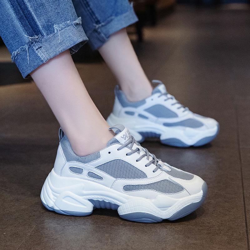 Daddy shoes female ins tide summer student wild thick bottom net red casual sports shoes comfortable