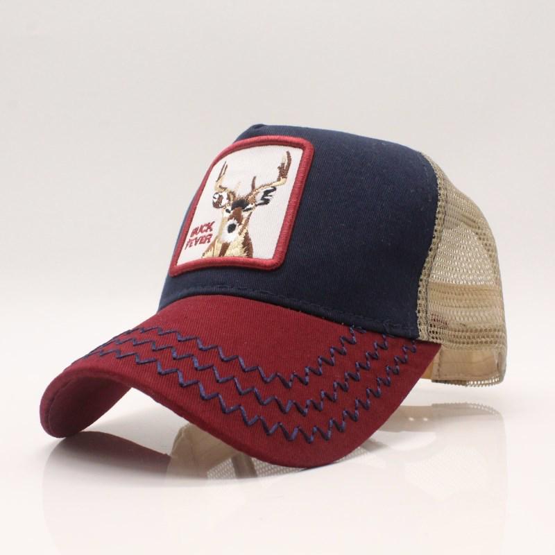 Baseball Cap for Women Summer Mesh Cap Men Embroidery Animal Bones Snapback Hip Hop Hat Casual Cotto
