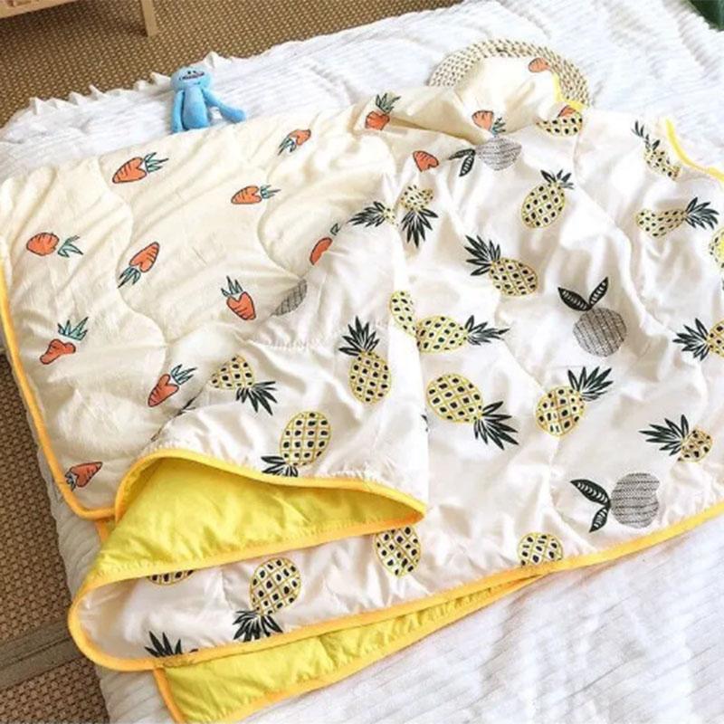 Cute Pattern Summer Quilt Baby Lunch Break Summer Cool Quilt Children's Kindergarten Air Conditioner Quilt Cute Thin Single Person