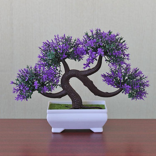 Arrangement Potted Plant Simulation Flower Set Bonsai Cabinet Decoration Decoration Fake Flower Potted Plant Decoration Living Room Bedroom Flower