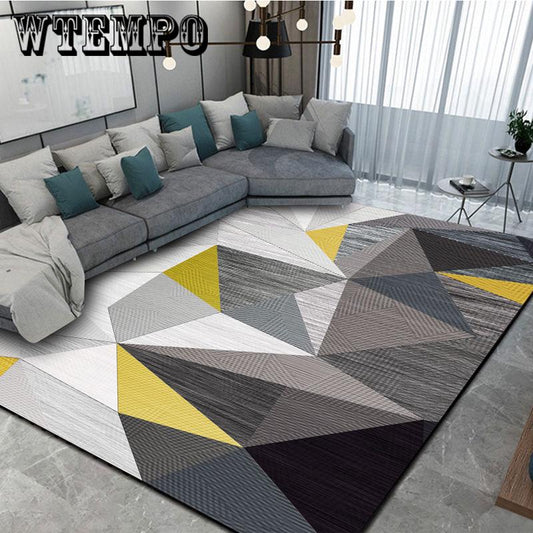 Fashion Nordic Geometric Powder Door Mat Bedroom Living Room Carpet Mat Carpet For Floor