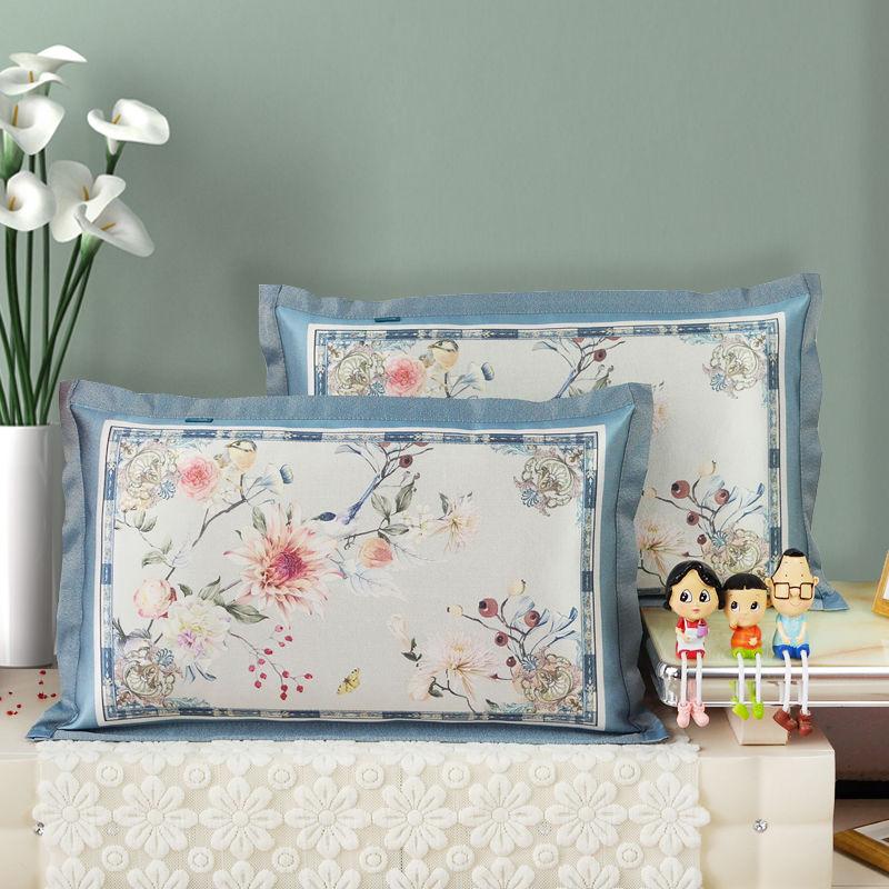 Summer Ice Silk Mat Pillowcase with Encryption Thickening Double-sided Usable Rattan Pillowcase