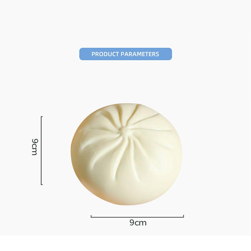 Simulation Decompression Steamed Stuffed Bun Toy Funny Big Steamed Bun Vent Artifact Creative Decompression Fake Steamed Stuffed Bun Toy