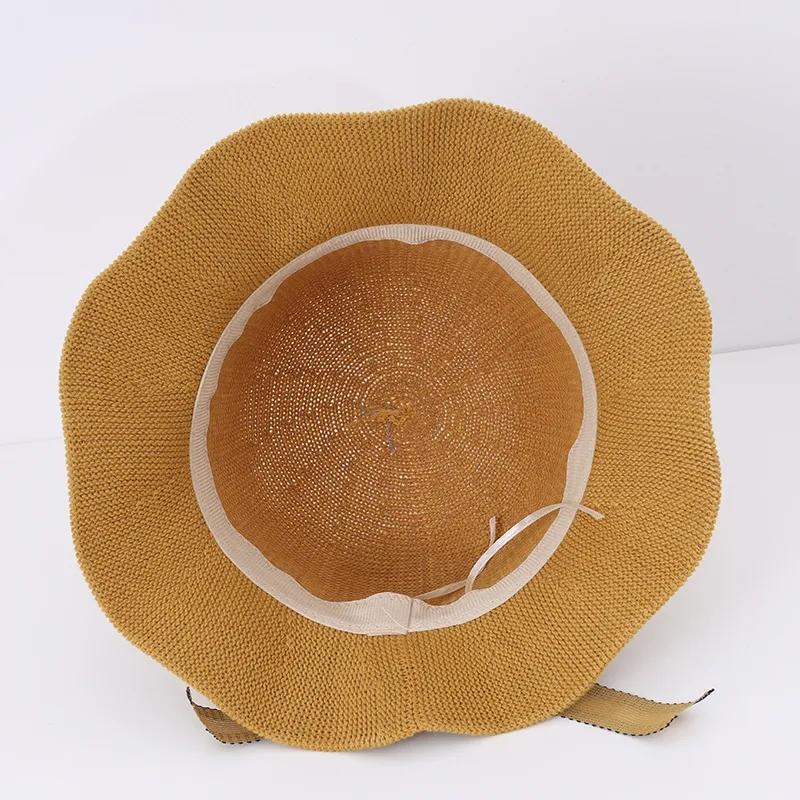 Cotton and Linen Washable Folding Fisherman Hat Women's Spring Summer Sunscreen Sun Hat Big Brim All-match Sun Hat Basin Hat