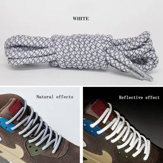 Gypsophila Lacets Pour Chaussure Illuminate Boot Laces Lacets Reflective Laces Round Shoelaces