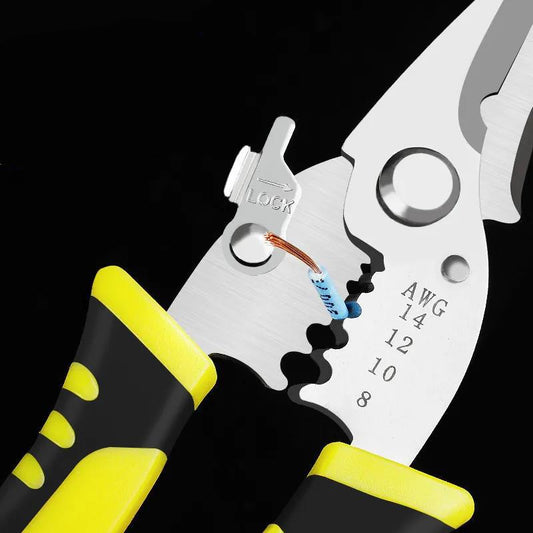 20cm Wire Stripper Industrial Grade Multifunctional Electrician's Pliers Household Wire Cutters