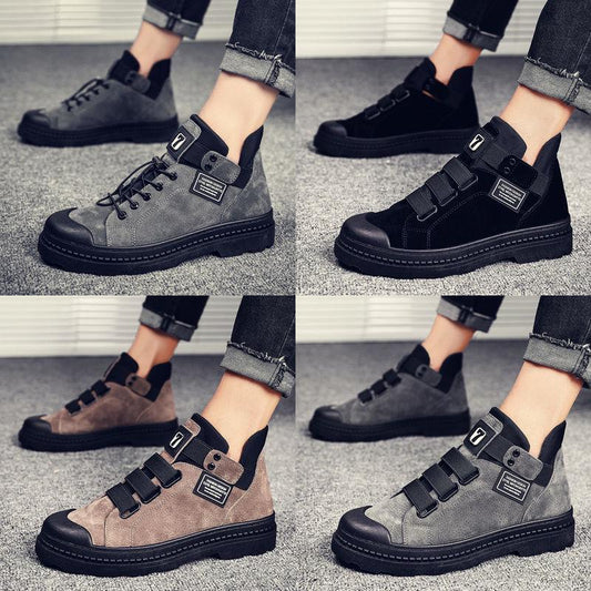 Autumn Men's Shoes Men's Martin Boots High Top Fashion Retro Work Men's Boots Military Boots