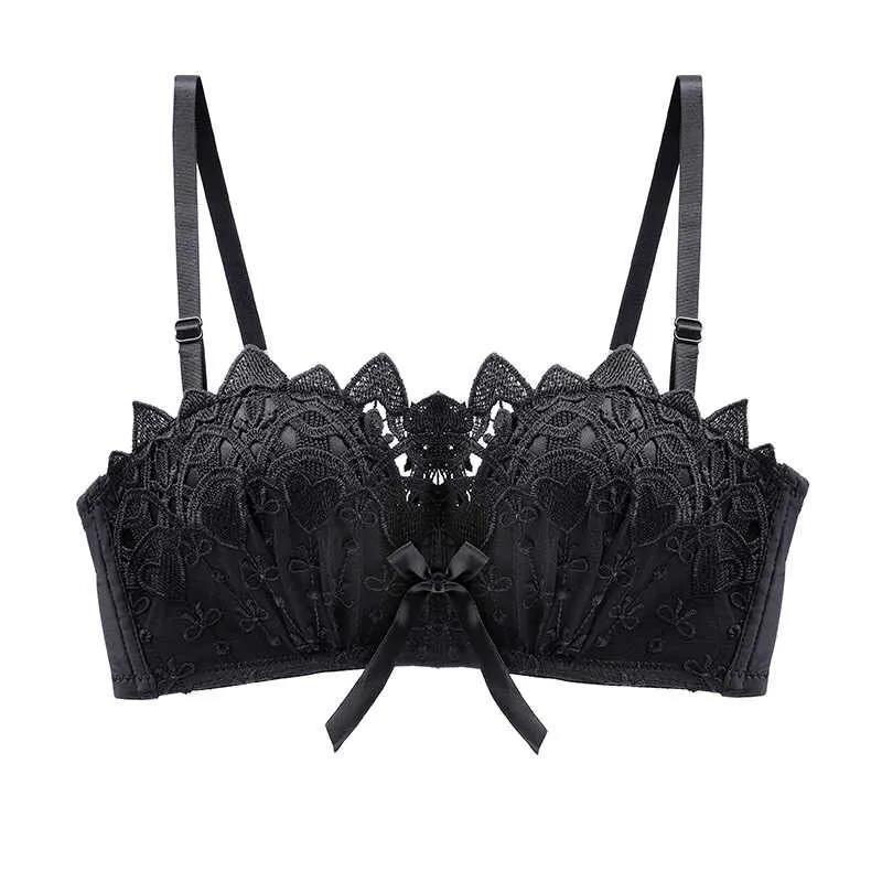 Lace No Steel Ring Small Breast Gathered Anti-sagging Top Support Adjustable Women's Underwear Bra