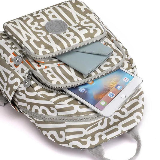 Nylon Oxford Cloth Backpack Female Korean Version of Wild Canvas Student School Bag Travel and Leisure Fashion Backpack Bag
