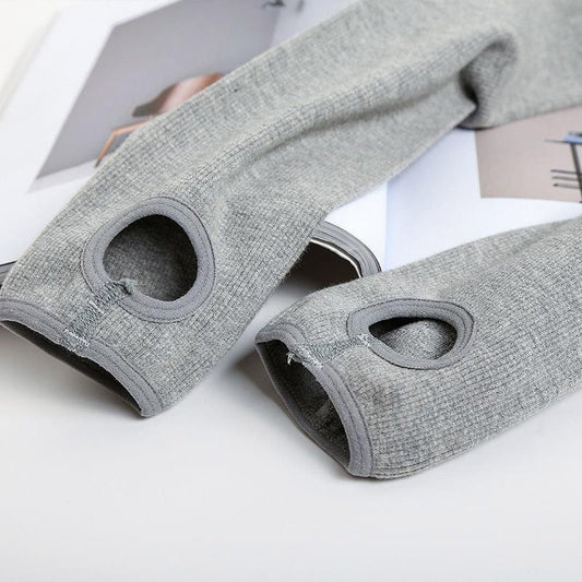 Threaded Vertical Leggings Women's Spring and Autumn High Waist and Thin Socks Wearing Pressure Artifact