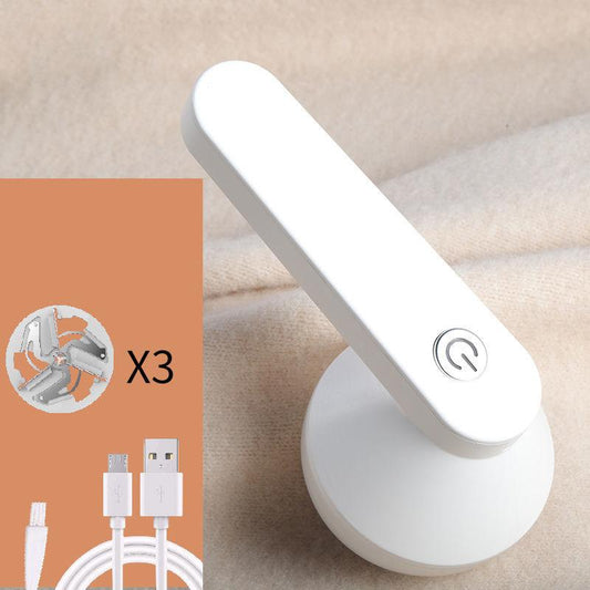 Electric Lint Remover USB Rechargeable Sofa Shaver Sweater Hairball Trimmer Household Epilator with 4 Blades