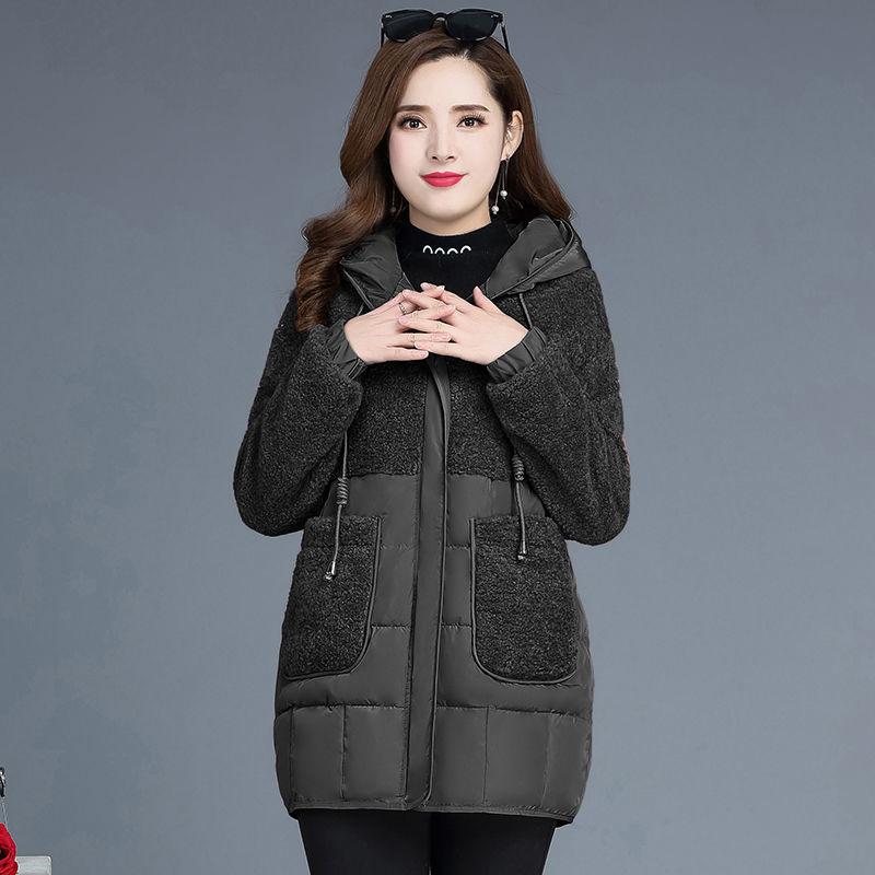 Winter Short Down Coat Imitation Lamb Wool Loose Casual Jacket Fashion Simple Women's Cotton Coat