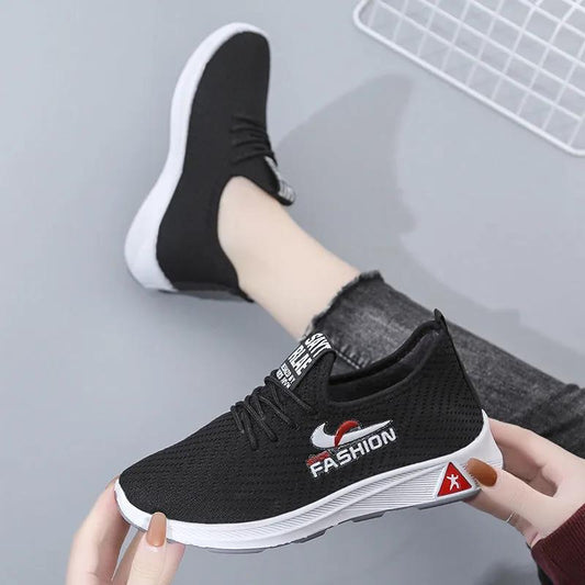 Autumn and Winter Cloth Shoes Women's Walking Shoes Soft Bottom Non-slip Mother Sports Shoes