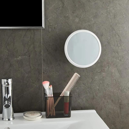 Wall-mounted Makeup Mirror Bathroom Bedroom Punch-free Suction Cup Round Beauty Mirror