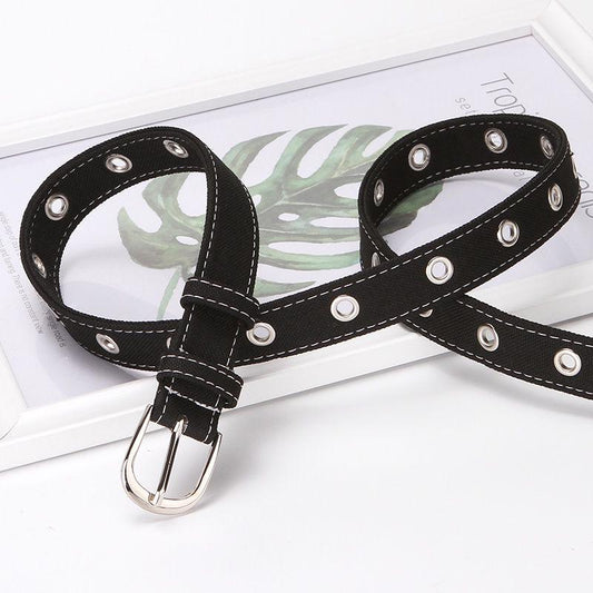 Canvas Belt Ladies Pin Buckle Belt Wild Jeans Dress Female Students Classic Trend