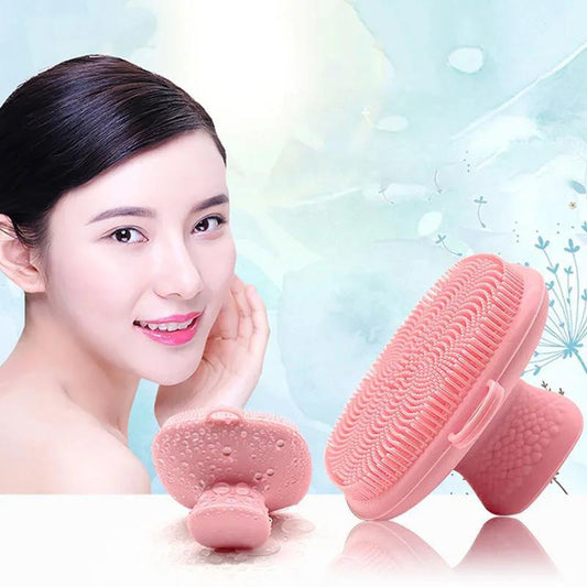 Facial Cleansing Artifact Silicone Facial Cleansing Beauty Brush Soft Bristles Manual Massage Cleansing Brush Facial Deep Cleansing Pores