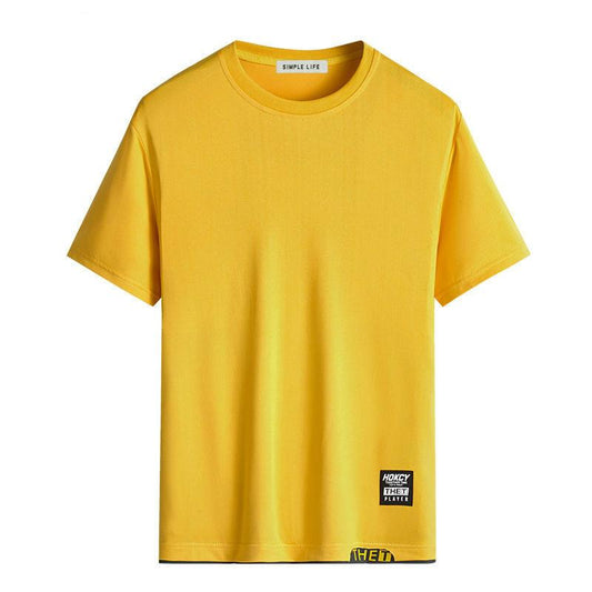 Men's Bottoming Shirt Men's Short-sleeved T-shirt Men's Round Neck Trend Youth Loose Top Men's Trend Compassionate