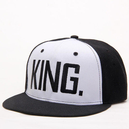 King Queen Embroidery Snapback Hat Acrylic Men Women Couple Baseball Cap Gifts Fashion