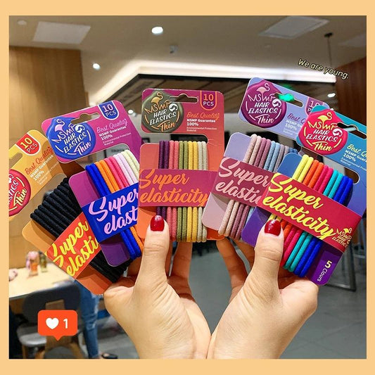 Candy Color Cute Hair Rope Color Hair Ring Korea Tie Hair Rubber Band Hair Accessory Ponytail Rubber Band Hair Accessories for Girls