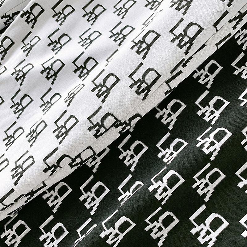 WTEMPO Harlan Casual Trousers Women's Wide-leg Pants Black and White Grid Long Mid-waist Loose Casual Daily