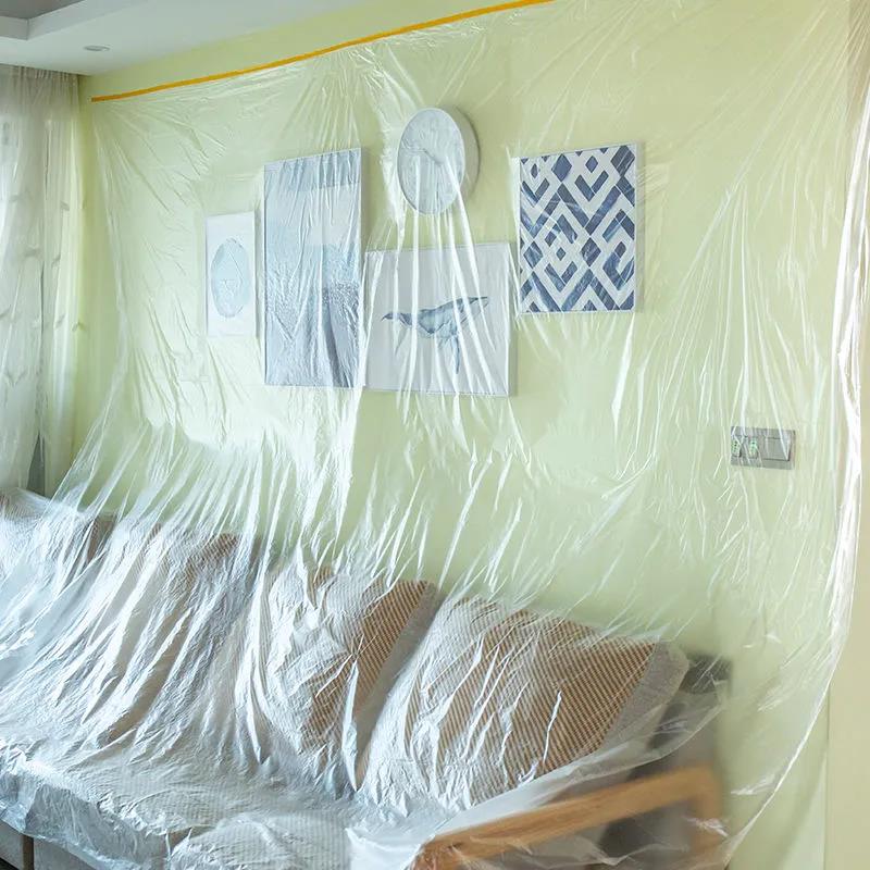 Dust-proof Cloth Plastic Dust-proof Film Dust-proof Cover Dust-proof Cloth Cover Cloth Dust-proof Furniture Sofa Protection Cover Film Dust-proof Film