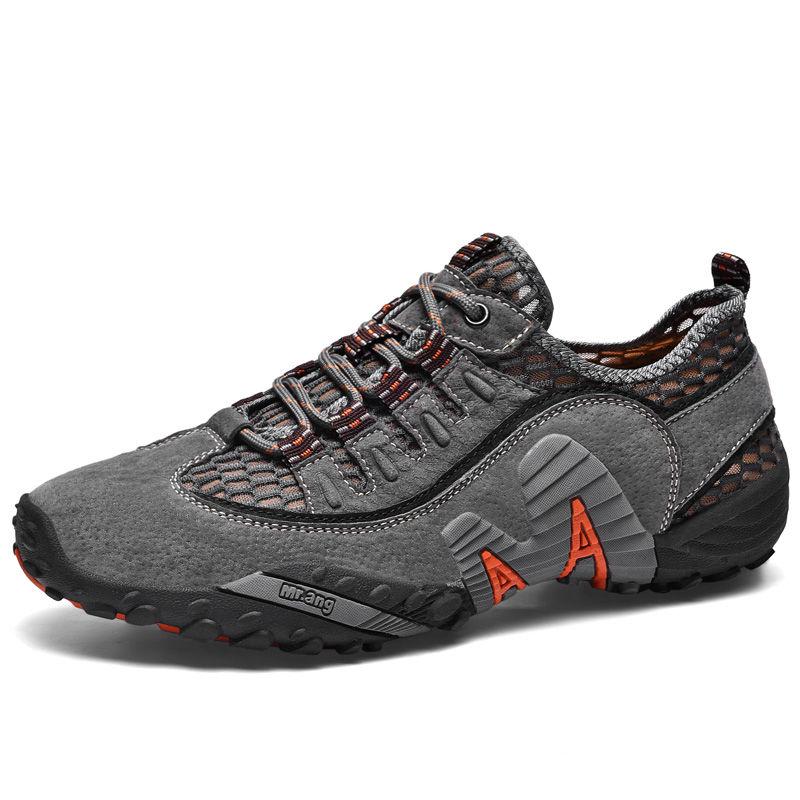 Plus Size 38-48 Summer Men Sneakers Hiking Shoes Lightweight Breathable Basketball Running Shoes Deodorant Waterproof Mesh Shoes