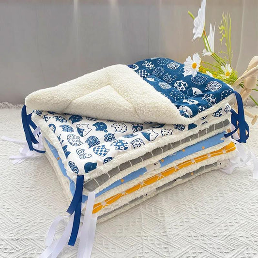 Pet Mat Cat Cotton Pad Warm Thickening Winter Cat Cage Platform Pad Cat Pad Sleeping with Dog Mat Sleep Pad