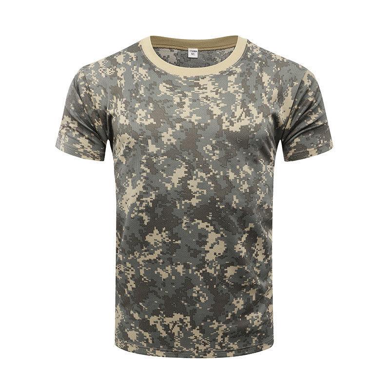 Summer Camouflage Quick-drying Breathable Loose Short-sleeved T-shirt