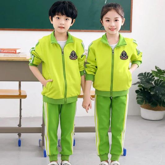 Kindergarten Uniforms Children's Class Uniforms Primary School Uniforms Spring and Autumn Sports Suits Two-piece British Style College Style