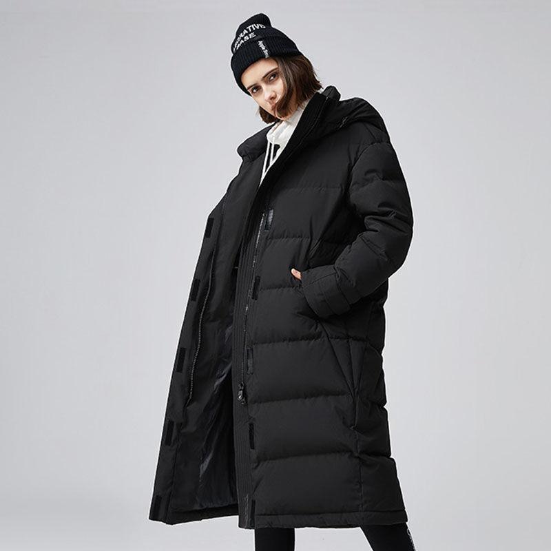Winter Fashion Couple Down Jacket Long Men and Women Wear Plus Size Loose Sports Casual Down Jacket