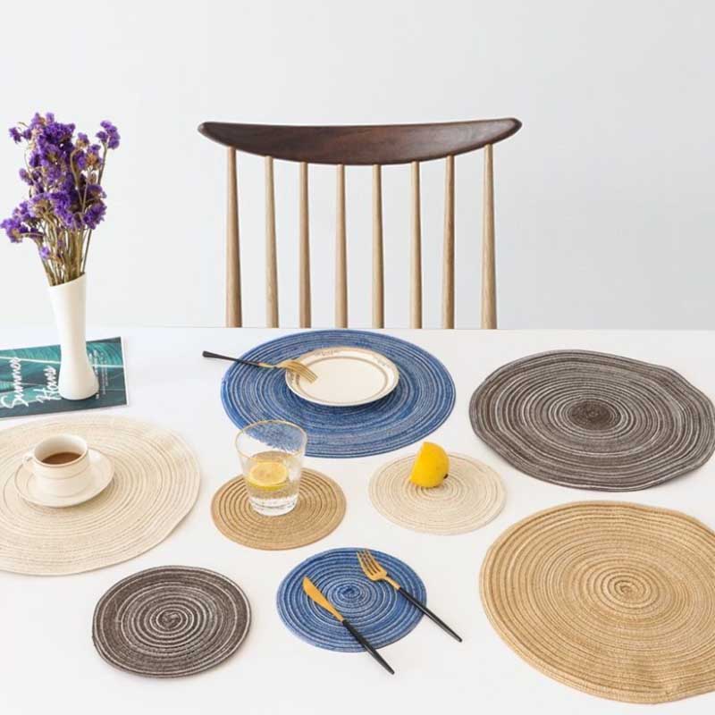 4 Colors Coasters Nordic Dining Table Insulation Mat Anti-scalding Mat Home Dining Mat Place Cloth Mat