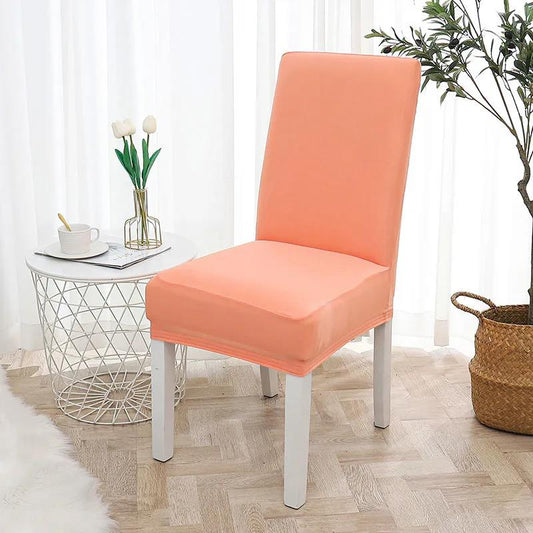 Plain Color Chair Cover Spandex Stretch Elastic Wedding Banquet Chair Covers Dining Seat Cover