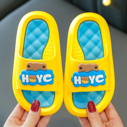 Children's Cute Cartoon Slippers In Summer Boys and Girls Tasteless Antiskid Indoor Home Soft Bottom Non Slip Slippers