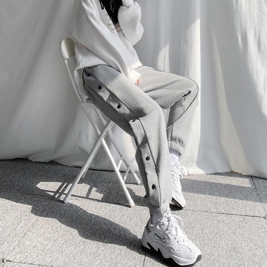 Gray Sweatpants Women's Spring and Summer Loose and Thin Waist Pants Casual All-match Thin Guard Pants Harem Pants