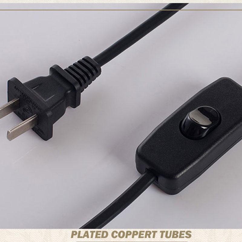 Cloth Lampshade LED Bedside Lamp for Bedroom Modern Living Room Table Lamp