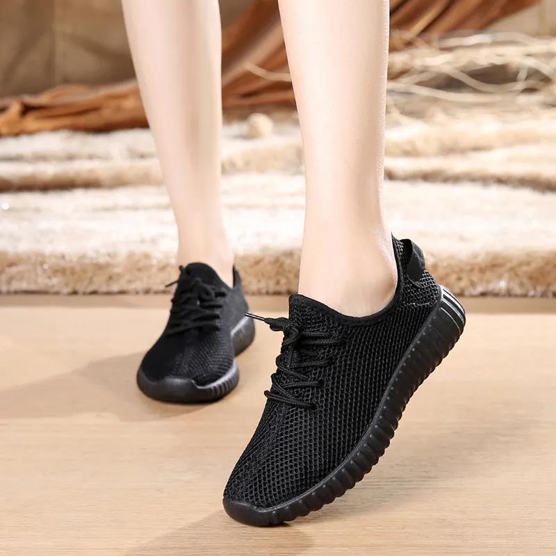 Women's Shoes Spring and Autumn Non-slip Soft-soled Sneakers Low-top Cloth Shoes