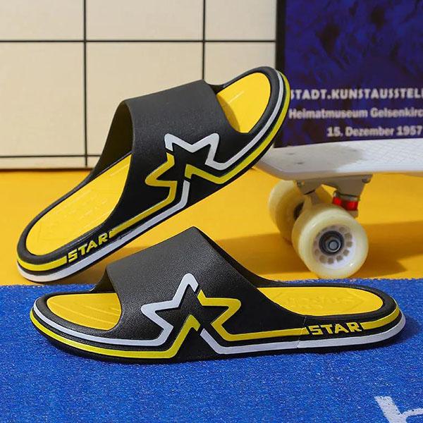 Men's Spring Large Size Indoor Soft Sole Flat Slippers Summer Outdoor Thick Heel Beach Sports Slippers