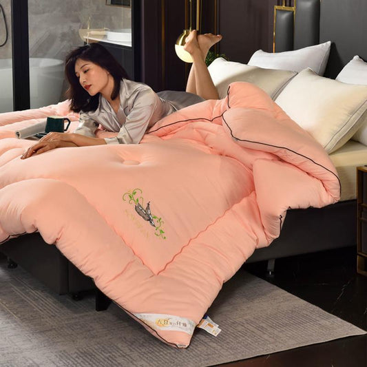 Four Seasons Soy Fiber Quilt Spring and Autumn Quilt Summer Cool Air Conditioning Quilt Thicken Warm Quilt Student Bedding