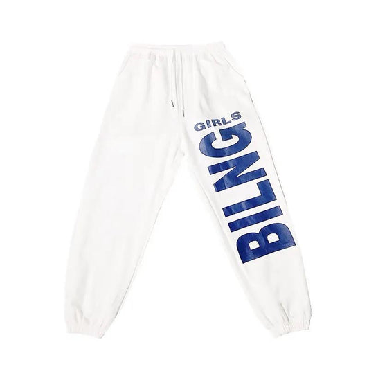 Casual Sports Pants Women Loose-fitting Feet Are Thin Hip-hop Pants Women Jazz Hip-hop Trousers Printing Tide Summer Thin Section