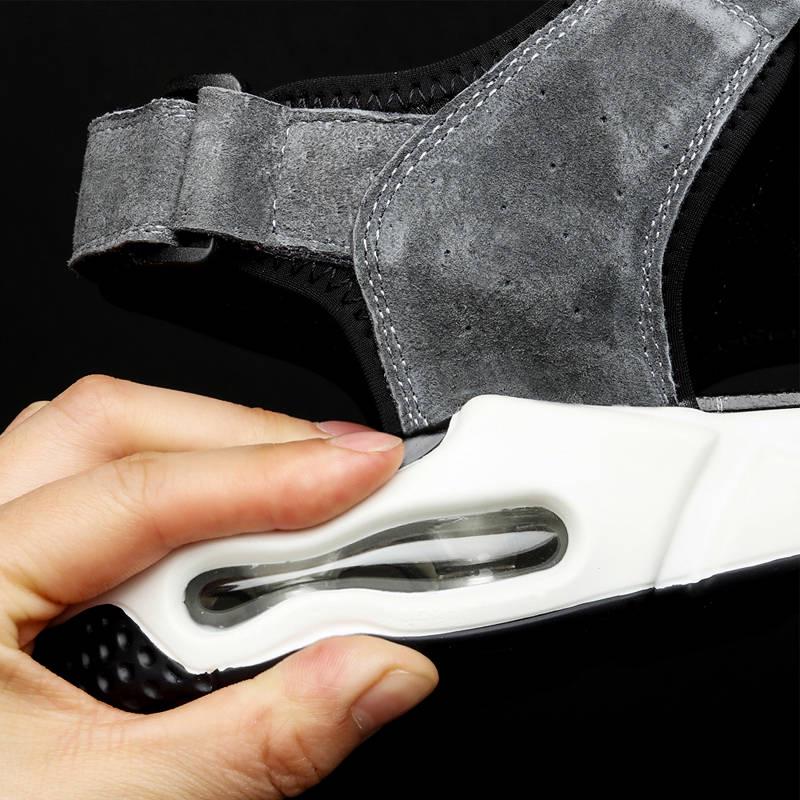 Summer Sandals Men's Leather Soft Bottom Breathable Casual Shoes Men's Cushion Cushioned Beach Shoes