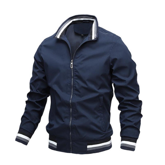 Jacket Men's Spring and Autumn Sports Solid Color Jacket Casual Fashion Trend